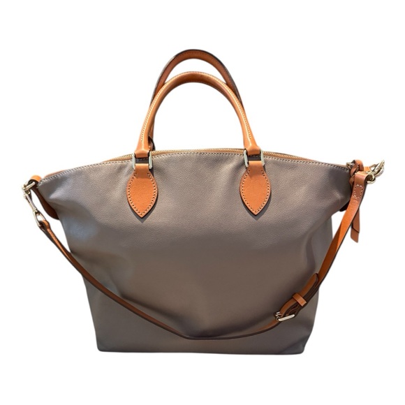 Dooney & Bourke NWOT Dillen Double Pocket Satchel in Elephant - Picture 3 of 7